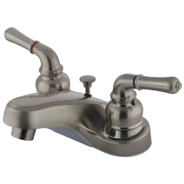 4" Centerset Bathroom Faucet, Brushed Nickel